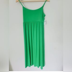 Old Navy Vibrant Green Midi Dress